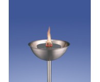 Flammschale 35cmØ 15cm tief mit Zapfen, geeignet für alle Standfüße und Brenntöpfe