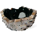 Muschel-Schale, 70/36 cm, Perlmutt braun