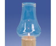 Windschutzglas Tulpe handgemacht für 4,5,6,8cmØ Nylonkerze**