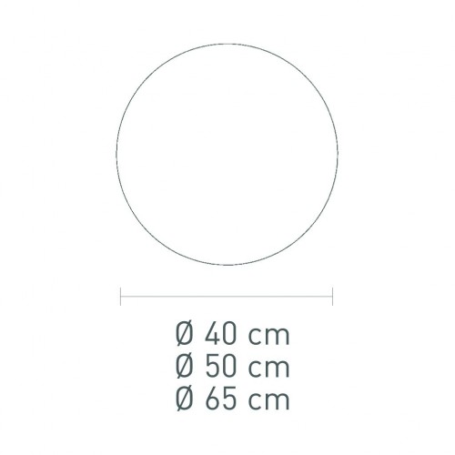 Kugelleuchte für den Außenbereich, wählbar zwischen Durchmesser 40-50-65cmØ