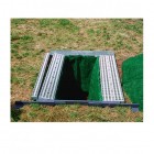 Sicherheitsgrablaufroste Aluminium für kurze Grabfelder klappbar, 420mm oder 300mm breit wählbar**