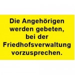 Hinweisschild aus PVC ca,100x80mm mit Alustab 15x300x2mm, Ausführung und Farbe wählbar**