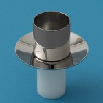 Kerzenteller poliert KT40 für Nylonkerze 4cmØ mit 37,5mmØ Sockel*