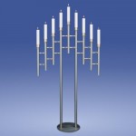 Achat Leuchter 9-Flammer, Pyramide**