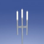 Graphit Leuchter 3-Flammer, Welle**