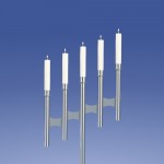 Graphit Leuchter 5-Flammer, Schräge**