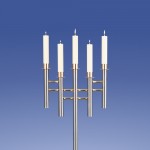 Saphir Leuchter 5-Flammer, Welle **