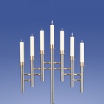 Saphir Leuchter 7-Flammer, Pyramide*