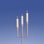 Silber Leuchter 3-Flammer, Schräge**