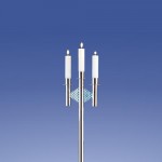 Topas Leuchter 3-Flammer, Pyramide **