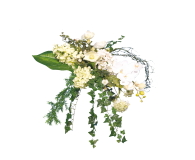 Blumenstrauß Creme/Weiß*