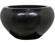 GEO CROWN Pflanzschale, 50/28 cm, black polished