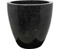 GEO CUP Pflanzschale, 40/38 cm, black polished