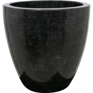 GEO CUP Pflanzschale, 40/38 cm, black polished