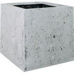 POLYSTONE SQUARE Pflanzgefäß, 40x40/40 cm, grau