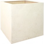 POLYSTONE SQUARE Pflanzgefäß, 60x60/60 cm, crème