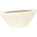 POLYSTONE BOAT Pflanzgefäß, 35x20/18 cm, crème