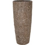 ROCKY Pflanzgefäß, 35/79 cm, sepia-granit