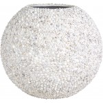 BEACH Pflanzgefäß, 60/60 cm, Muschel weiß**