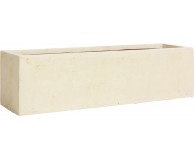 POLYSTONE FLOWERBOX Tischgefäß, 65x18/18 cm, crème