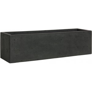 POLYSTONE FLOWERBOX Tischgefäß, 65x18/18 cm, anthrazit