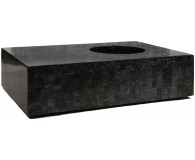 GEO Tisch, 120x80/33 cm, black polished