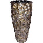 Muschel-Pflanzgefäß, 50/96 cm, Perlmutt braun