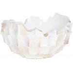 Muschel-Schale, 60/33 cm, Perlmutt weiß