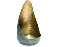 SIGA MYSTIC Kerzenhalter, 25/44 cm, gold/patina**