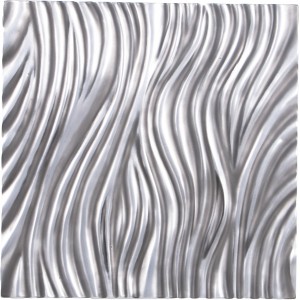 RIVER Wandbild, 55x55/2,5 cm, aluminium